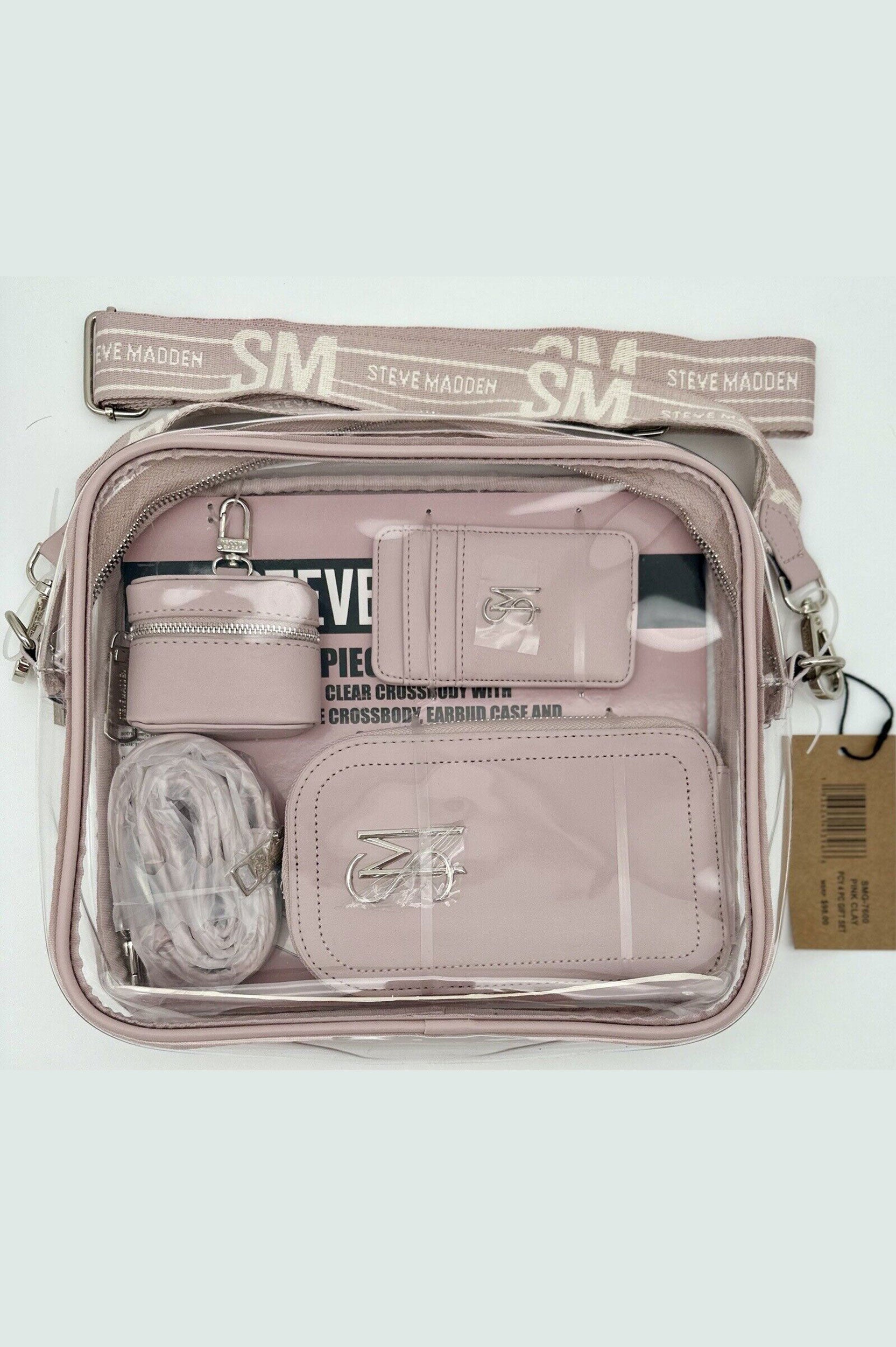 STEVE MADDEN CROSS BODY, CARD CASE, offers & ZIP POUCH SET