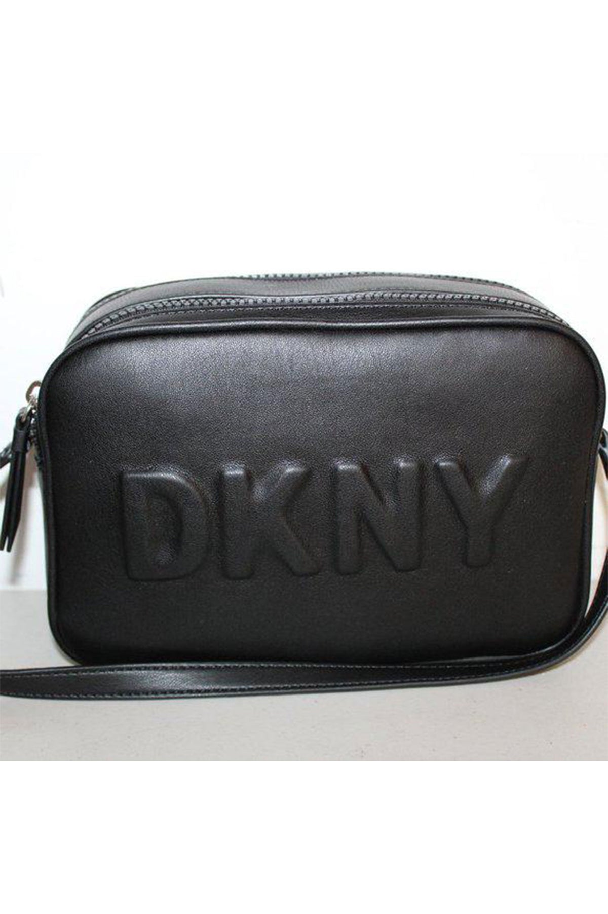 DKNY EMBOSSED CROSS BODY BAG