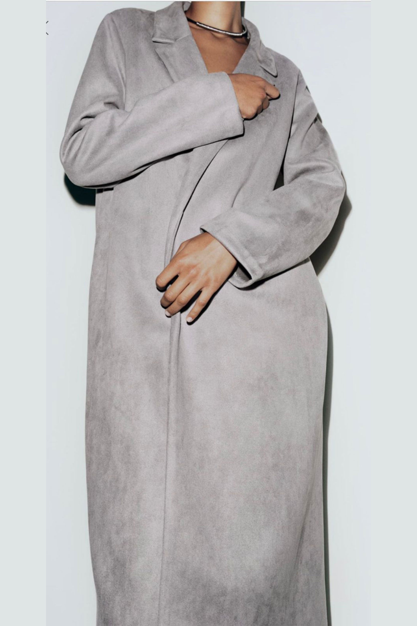 ZARA FAUX SUEDE COAT