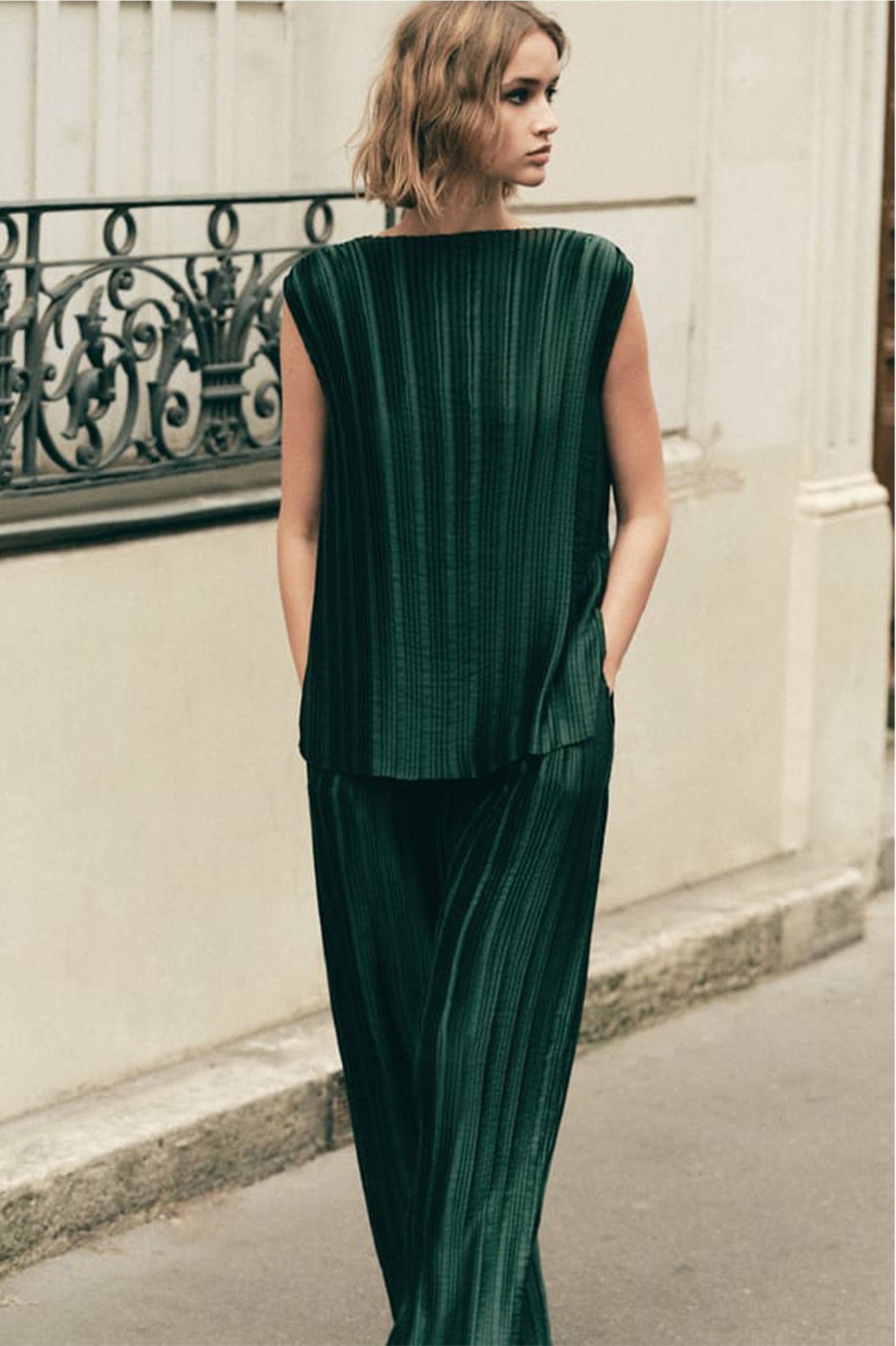 ZARA ZW COLLECTION PLEATED TROUSERS