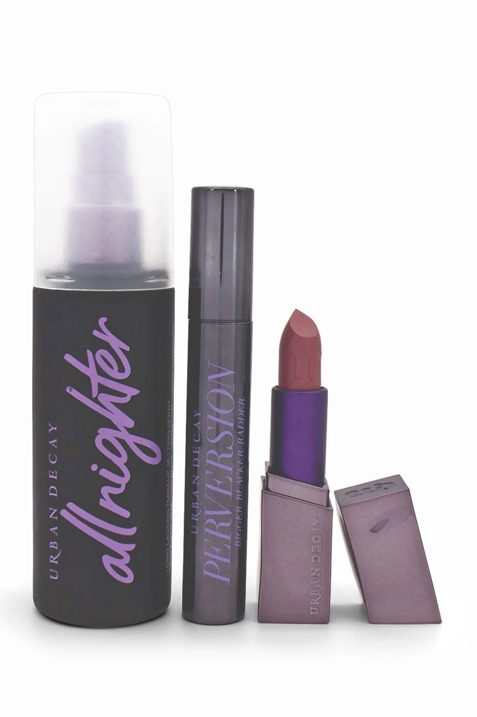 URBAN DECAY HALL OF FAME MASCARA SPRAY LIPSTICK SET
