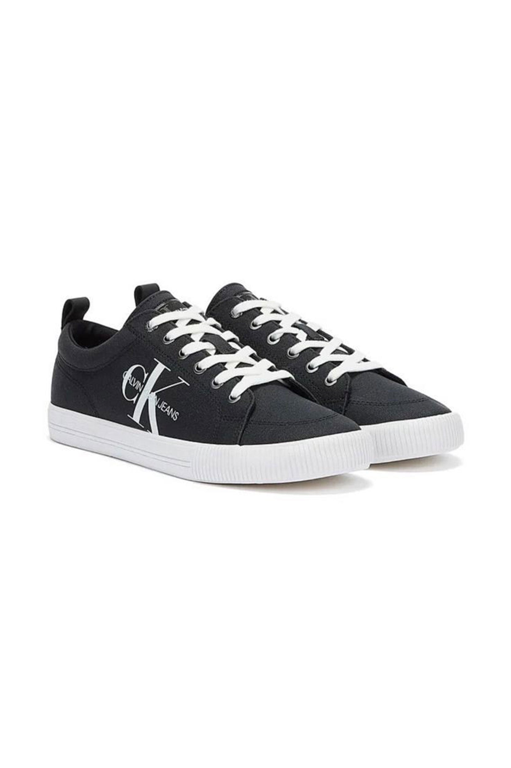 MENS FABRIC BLK CALVIN KLEIN TRAINERS