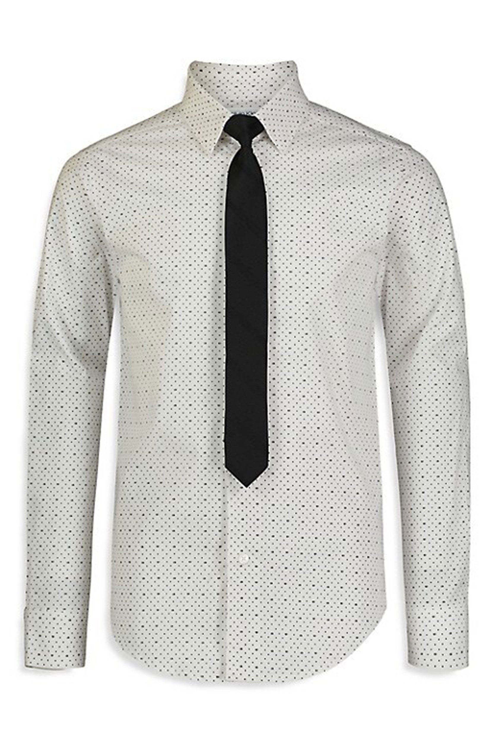 CALVIN KLEIN  2 PIECE DOT STRETCH SHIRT