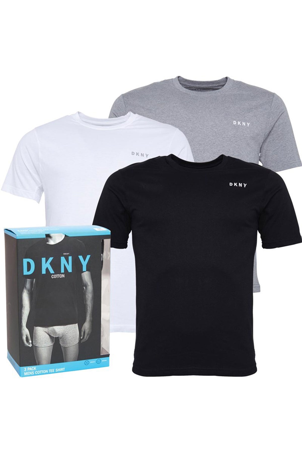 DKNY MENS GIANTS THREE PACK T-SHIRTS