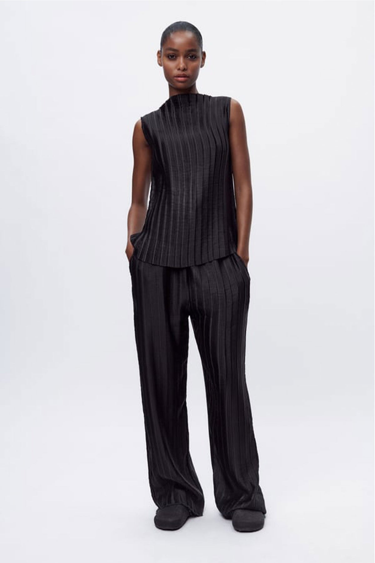 ZARA ZW COLLECTION PLEATED TROUSERS