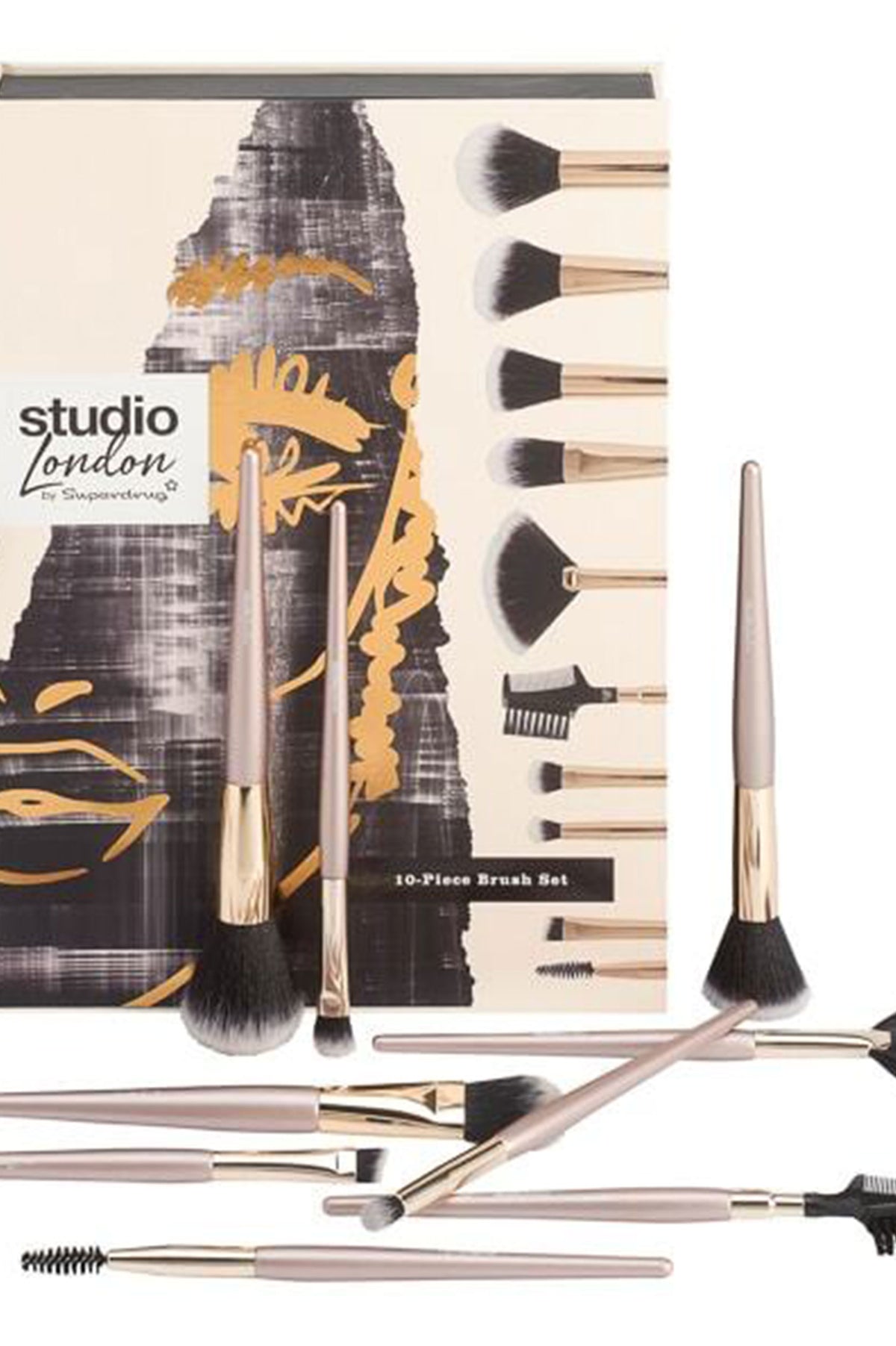 STUDIO LONDON 10 PIECE BRUSH SET