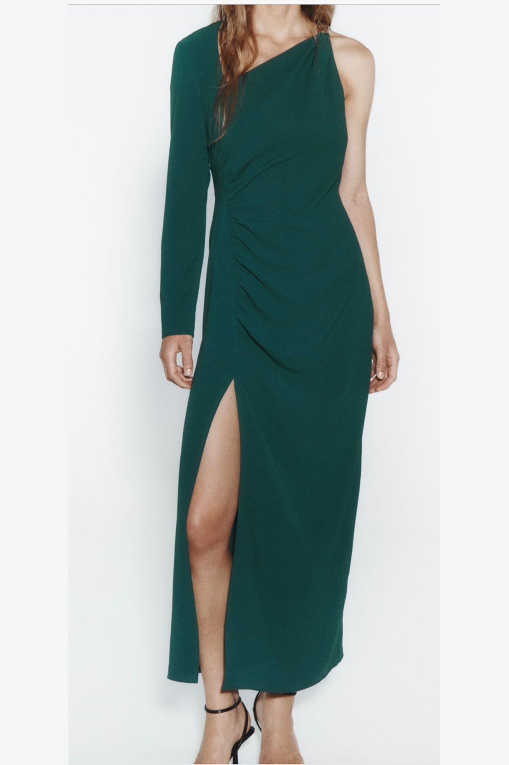 ZARA ASYMMETRIC DRESS WITH METAL