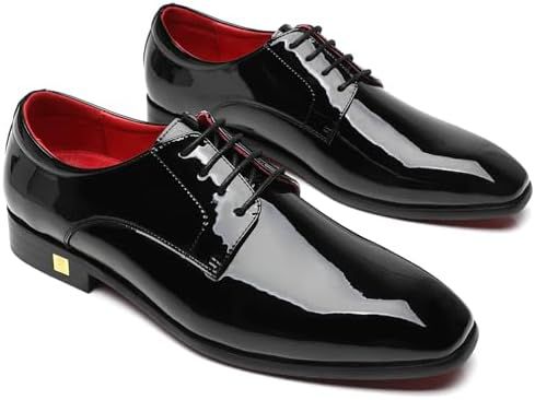 charles south shiny black shoes